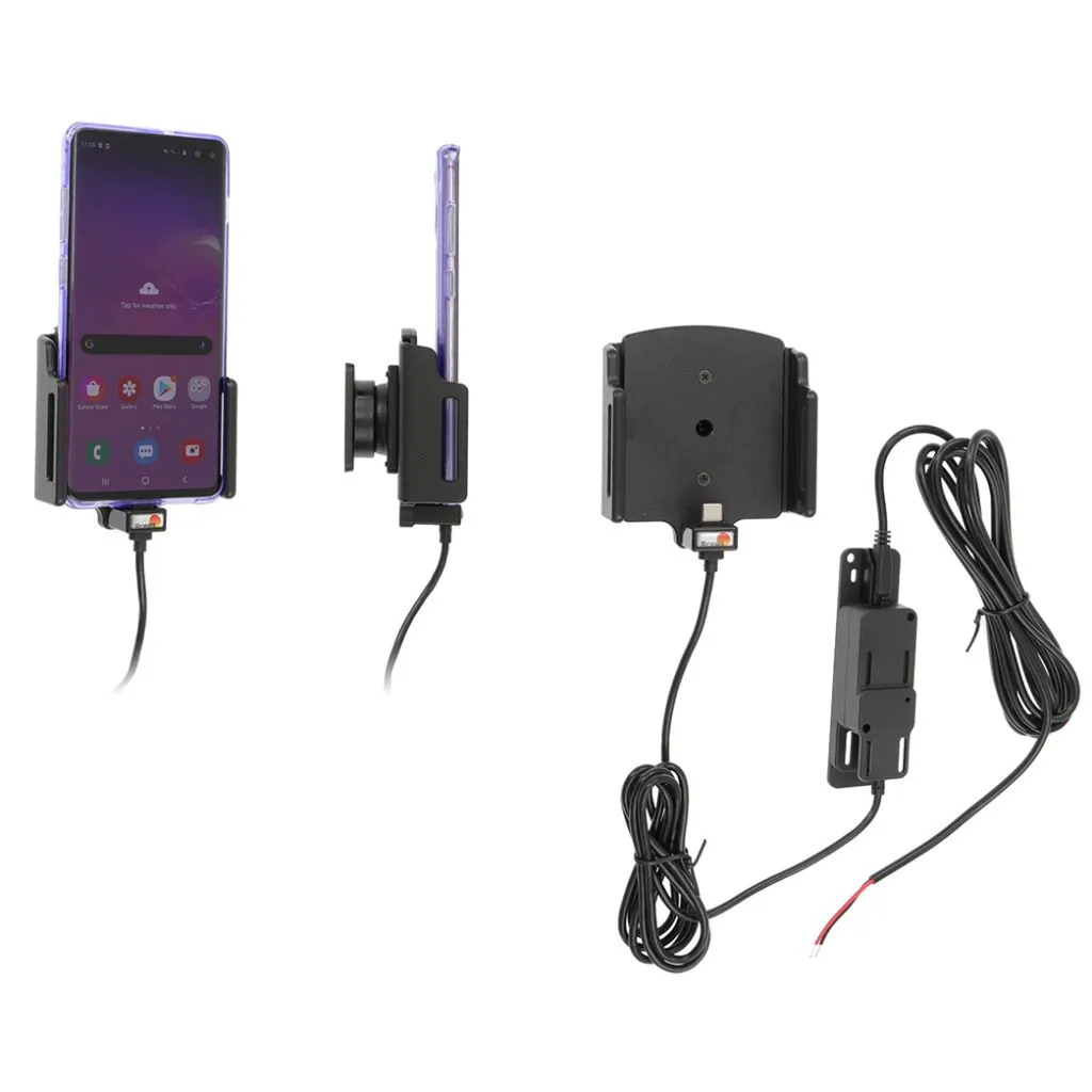 Brodit Fast Aktiv USB Type-C Justerbar Holder D:2-10 / B:75-89mm - 727204