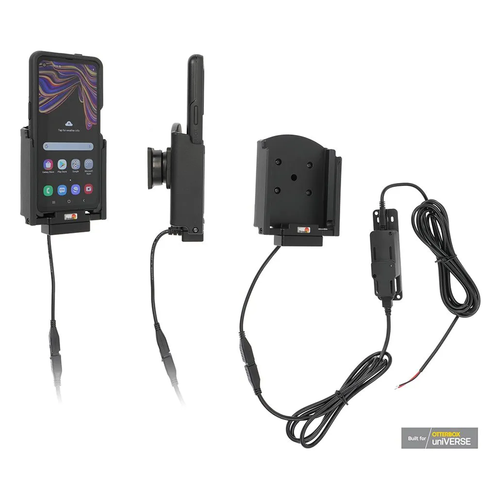 Brodit Aktiv Holder med faststrøm og kugleled til Samsung Galaxy Xcover Pro SM-G715 - 727214