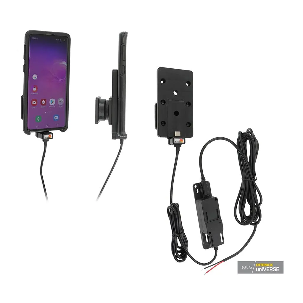 Brodit Aktiv Beslag med faststrøm og kugleled til Samsung Galaxy S10e og Samsung Galaxy S10 - 727219