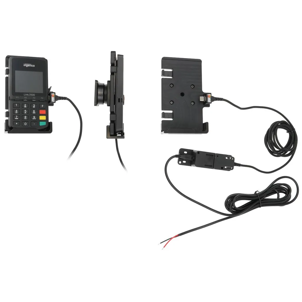 Brodit Aktiv Holder med faststrøm og kugleled til Ingenico Link 2500 - 727273