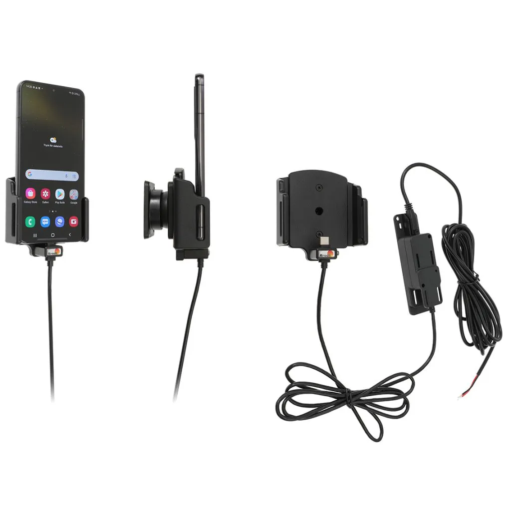 Brodit Faststrøms Justerbar Aktiv Holder til Samsung Galaxy S22 5G (D:6-10mm/B: 62-77mm)
