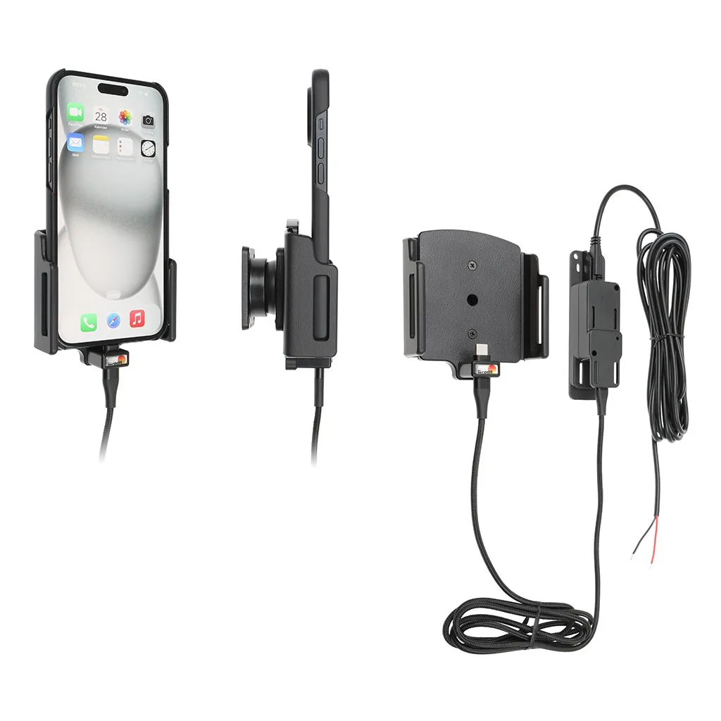 Brodit Faststrøms holder til Apple iPhone 15 Plus/15 pro max -17 pro max m. cover B:75-89 D:8-12mm - 727377