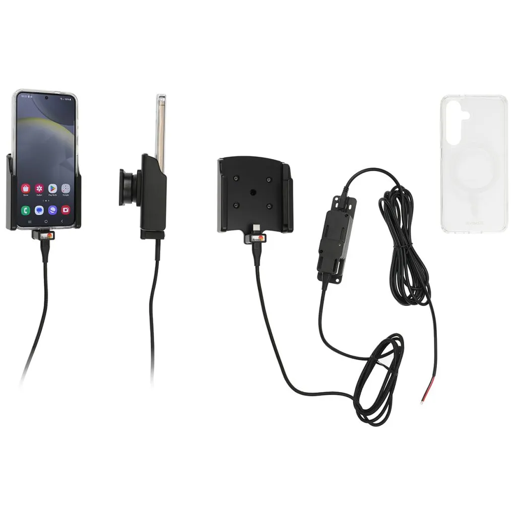 Brodit Faststrøms Holder til Samsung Galaxy S24 Inkl. Brodit Hybrid Case - 727404