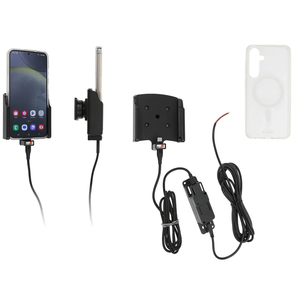 Brodit Faststrøms Holder til Samsung Galaxy S24+ Inkl. Brodit Hybrid Case - 727405