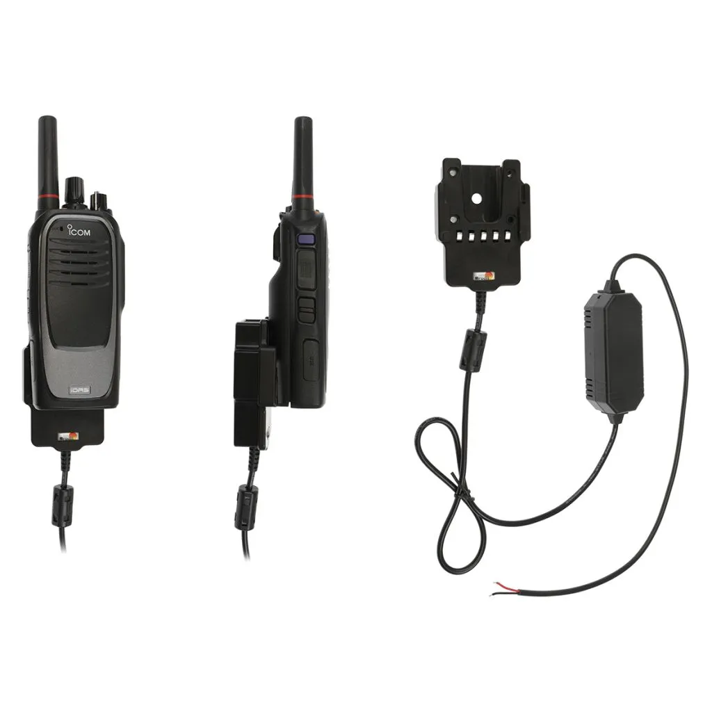 Brodit Aktiv Holder med faststrøm til ICOM IC-F62D/ICOM IC-F52D/ICOM IC-F4400/ICOM IC-F3400 - 732336