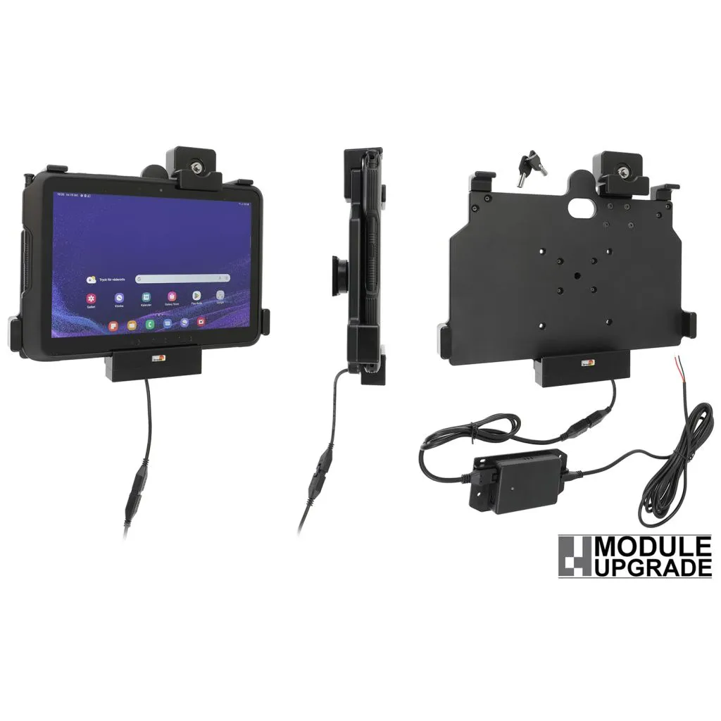 Brodit Faststrøms Holder Samsung galaxy Tab Active 4 Pro m. lås og nøgle - 736328