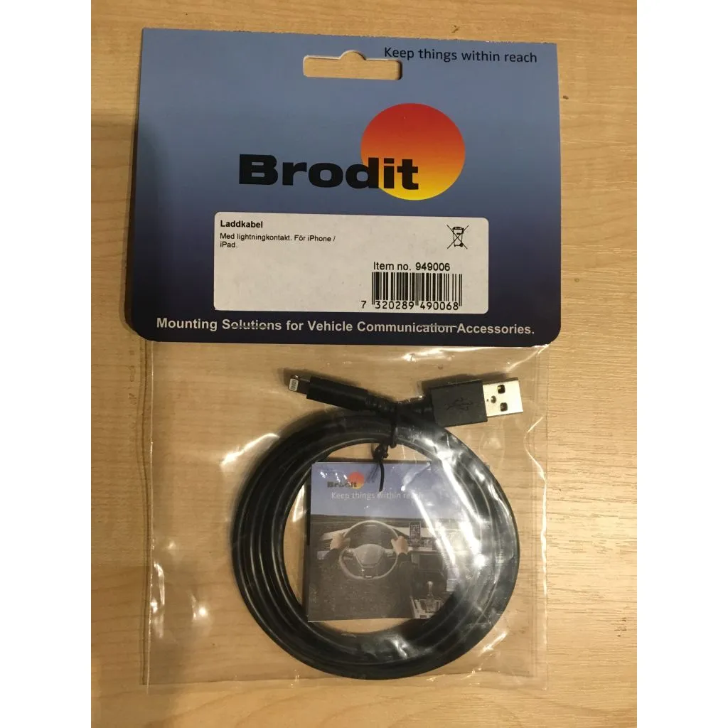 Brodit iPhone Lightning Reservedelskabel