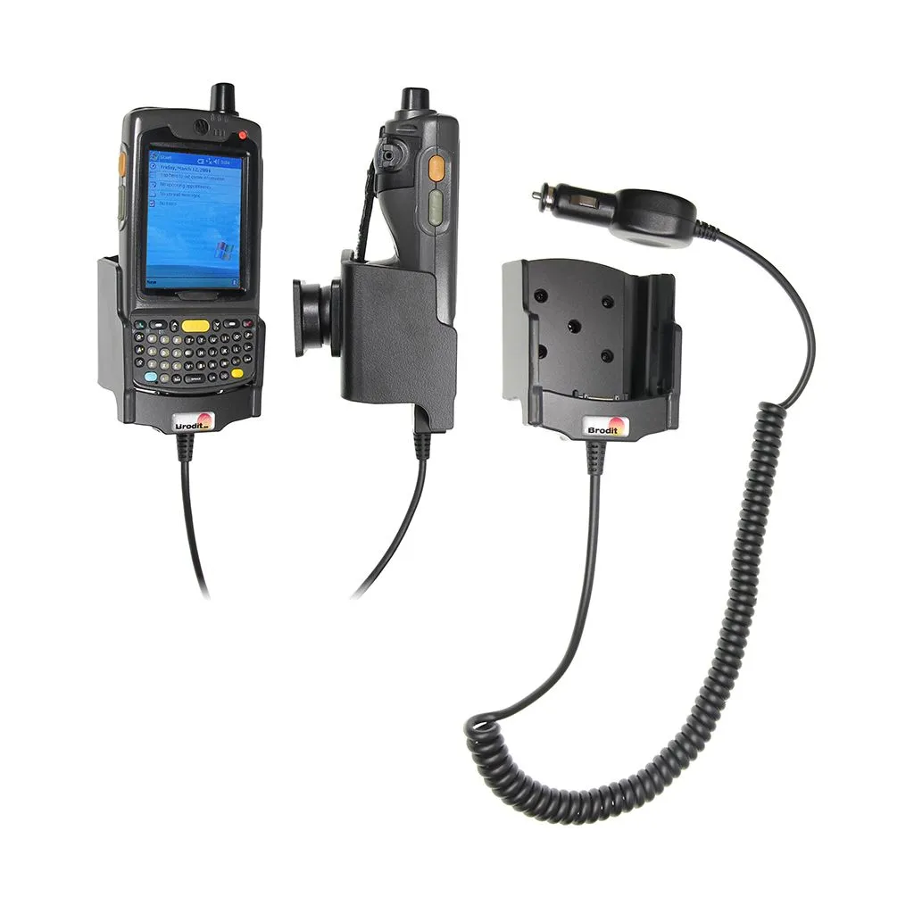 Brodit Aktiv Holder med cigaradaptor med kugleled til Motorola, Symbol, Zebra MC75/MC70 - 968878