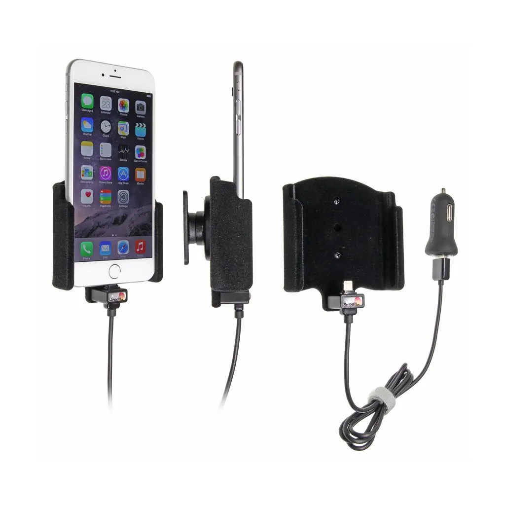 Brodit Aktiv Mobilholder med cigar adapter til Apple iPhone 6 Plus/6S Plus (5,5