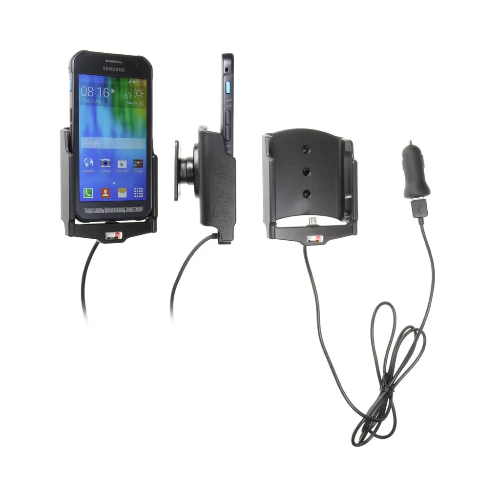 Brodit Aktiv Mobilholder med cigar adapter til Samsung Galaxy Xcover 3 - 521736
