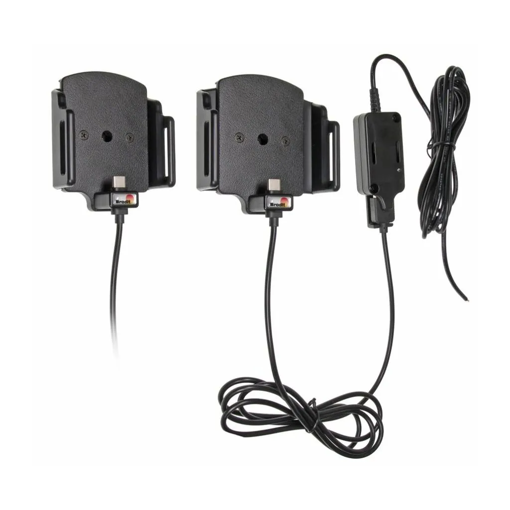 Brodit Fast Aktiv USB Type-C Justerbar Holder D:6-10 / B:62-77mm - 527840