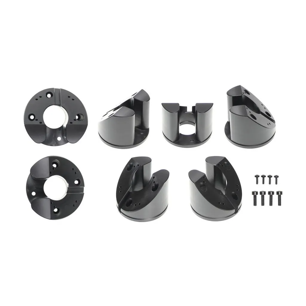 Brodit Piedestal Mount f/Kabelgennemføring - Løse dele - 45° Vinklet Top del - Sort - 215570