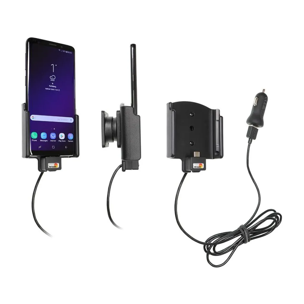 Brodit Aktiv Mobilholder med cigar adapter til Samsung Galaxy S9 - 721038