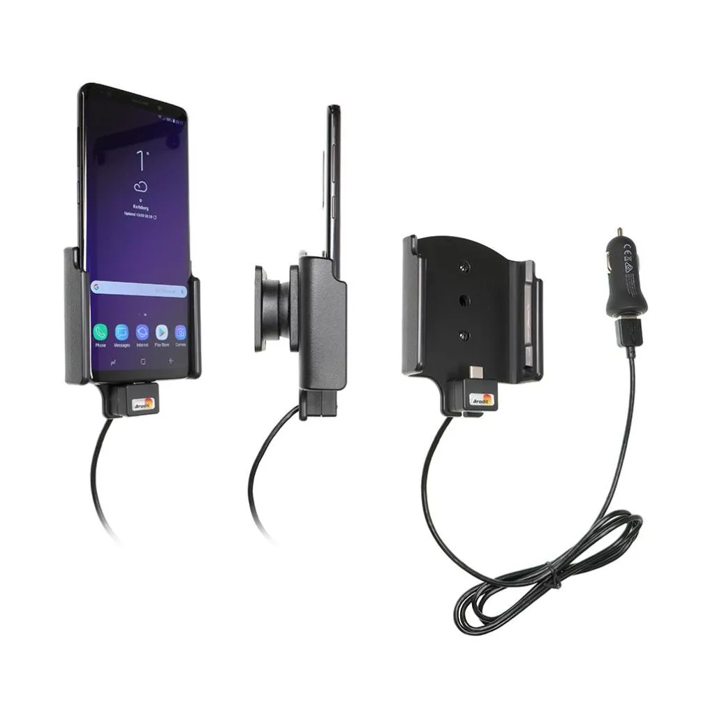 Brodit Aktiv Mobilholder med cigar adapter til Samsung Galaxy S9+ - 721039